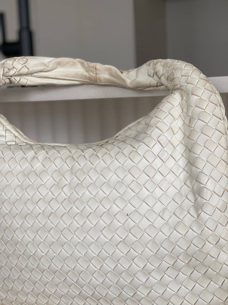 Vintage Intrecciato Leather Hobo