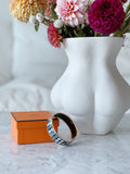 Wide Enamel Bangle