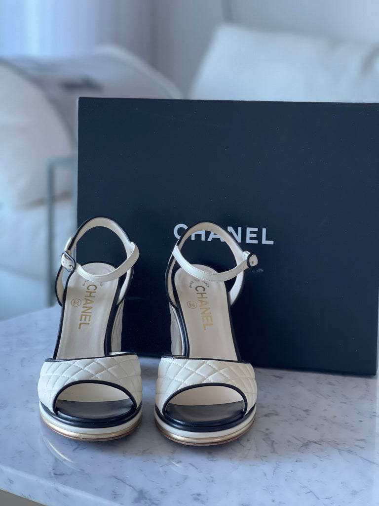 Quilted Leather Sandals
