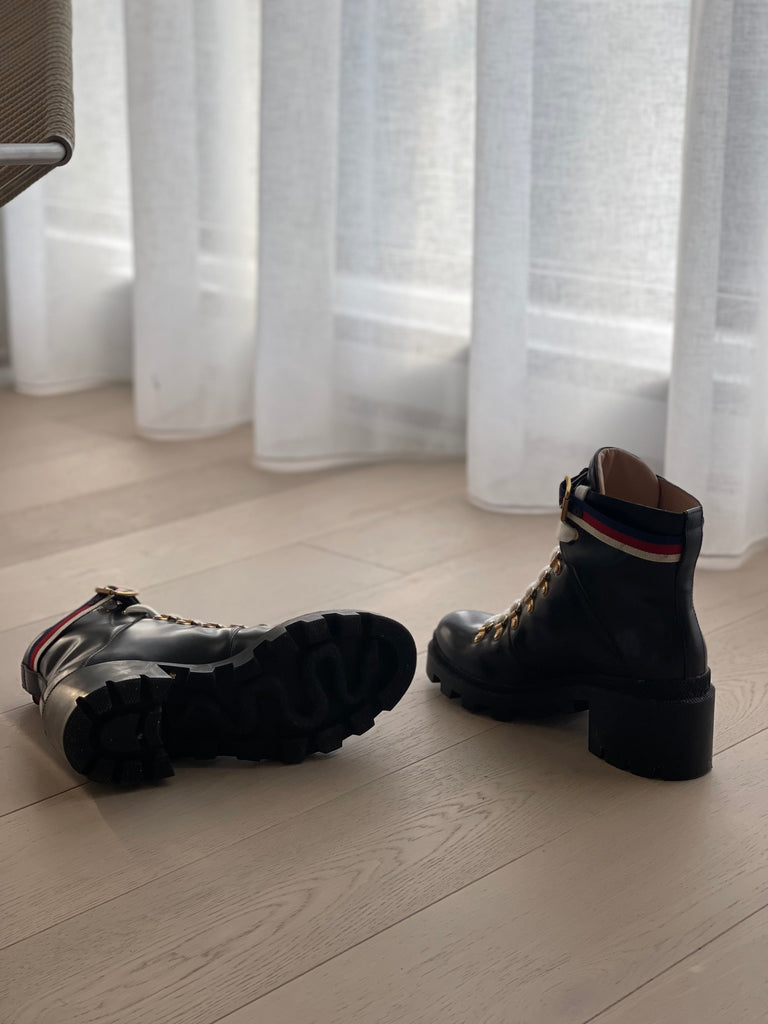 Gucci Sylvie Leather Boots