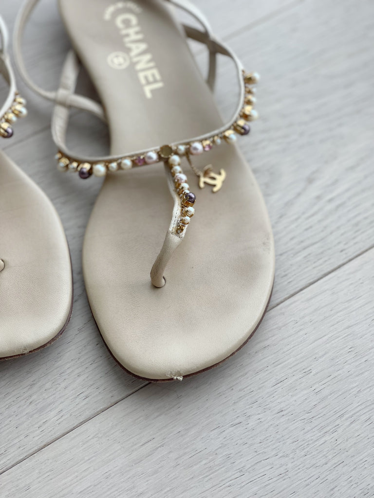 Embellished Flat Sandals