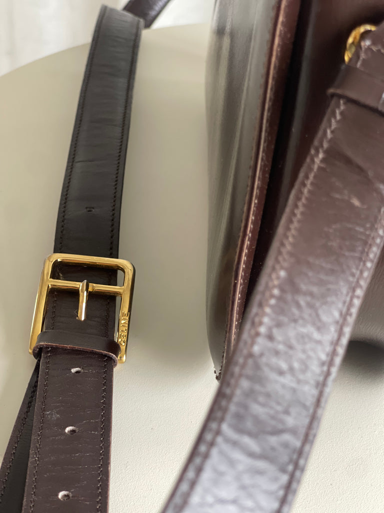 Vintage Leather Cross Body Bag