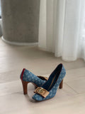 Monogram Denim Pumps
