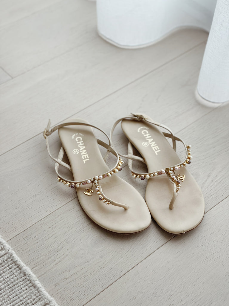Embellished Flat Sandals