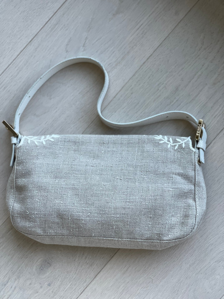 Vintage Embroidered Baguette Bag