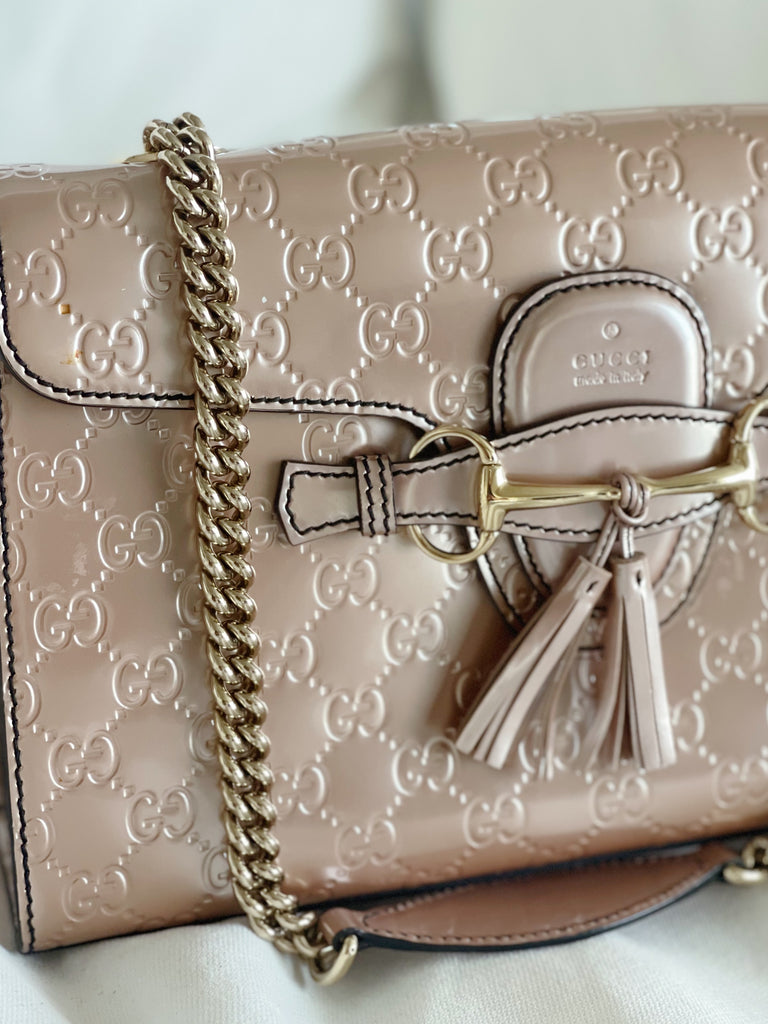 Gucci Medium Shine Emily Chain Shoulder Bag