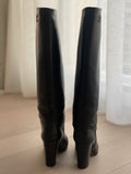 Leather Knee-High Boots