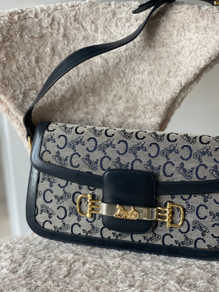 Vintage C Carriage Printed Shoulder Bag