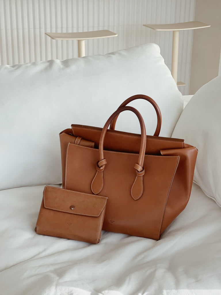 Leather Tie Tote