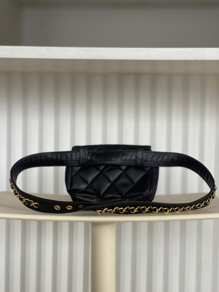 Vintage Quilted Belt Bag
