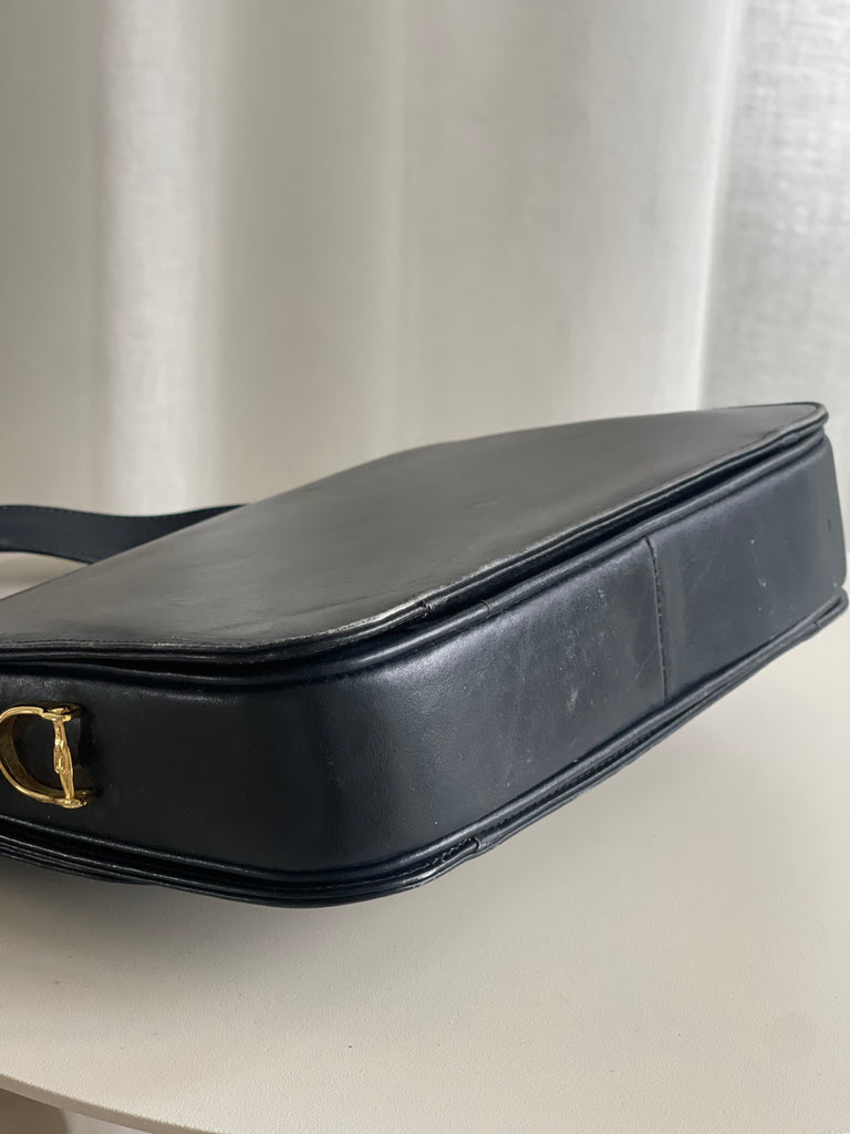 Vintage Leather Carriage Cross Body Bag