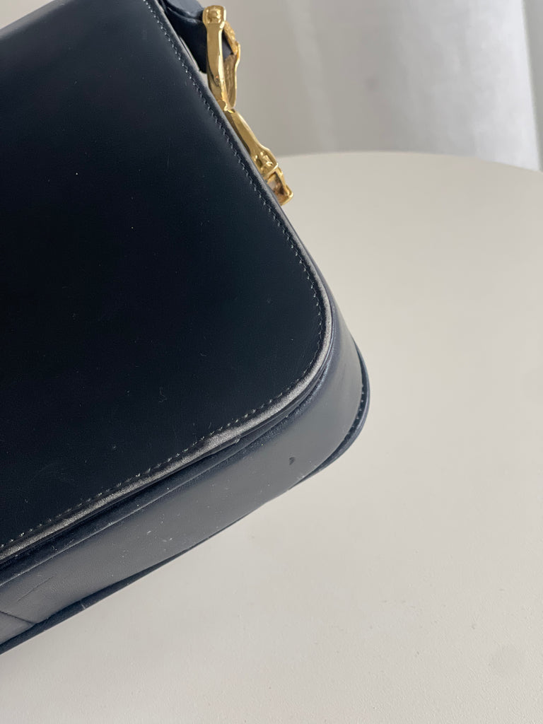 Vintage Leather Carriage Cross Body Bag