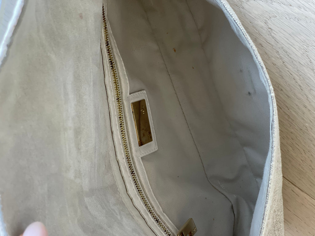 Vintage Embroidered Baguette Bag