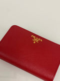 Prada Saffiano Leather Compact Wallet