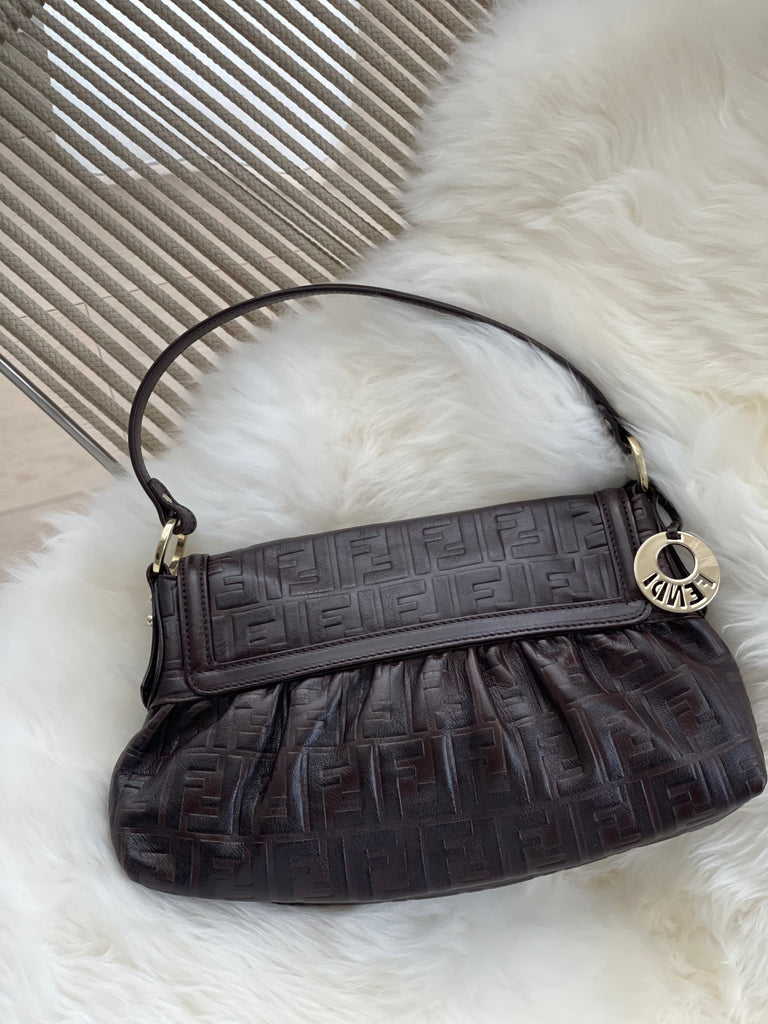 Chef Leather FF Shoulder Bag