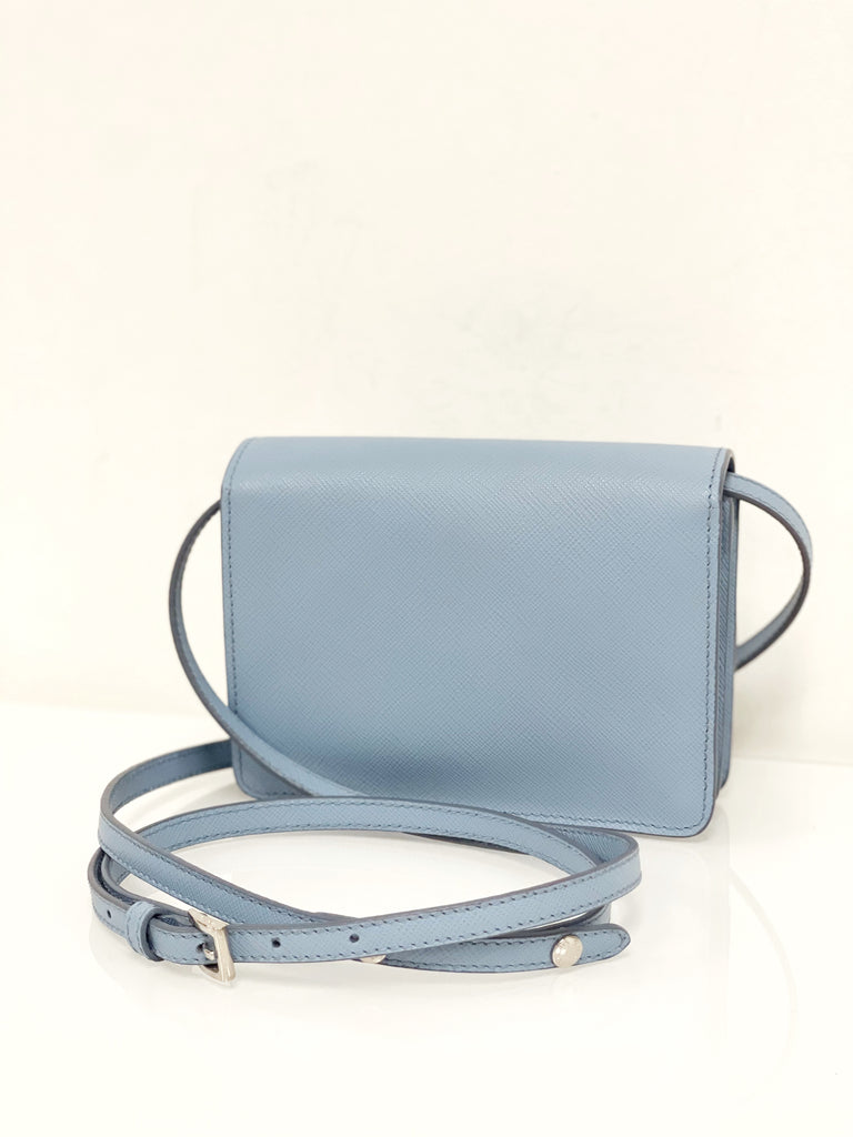Saffiano Lux Leather Cross Body Bag
