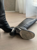 Leather Knee-High Boots