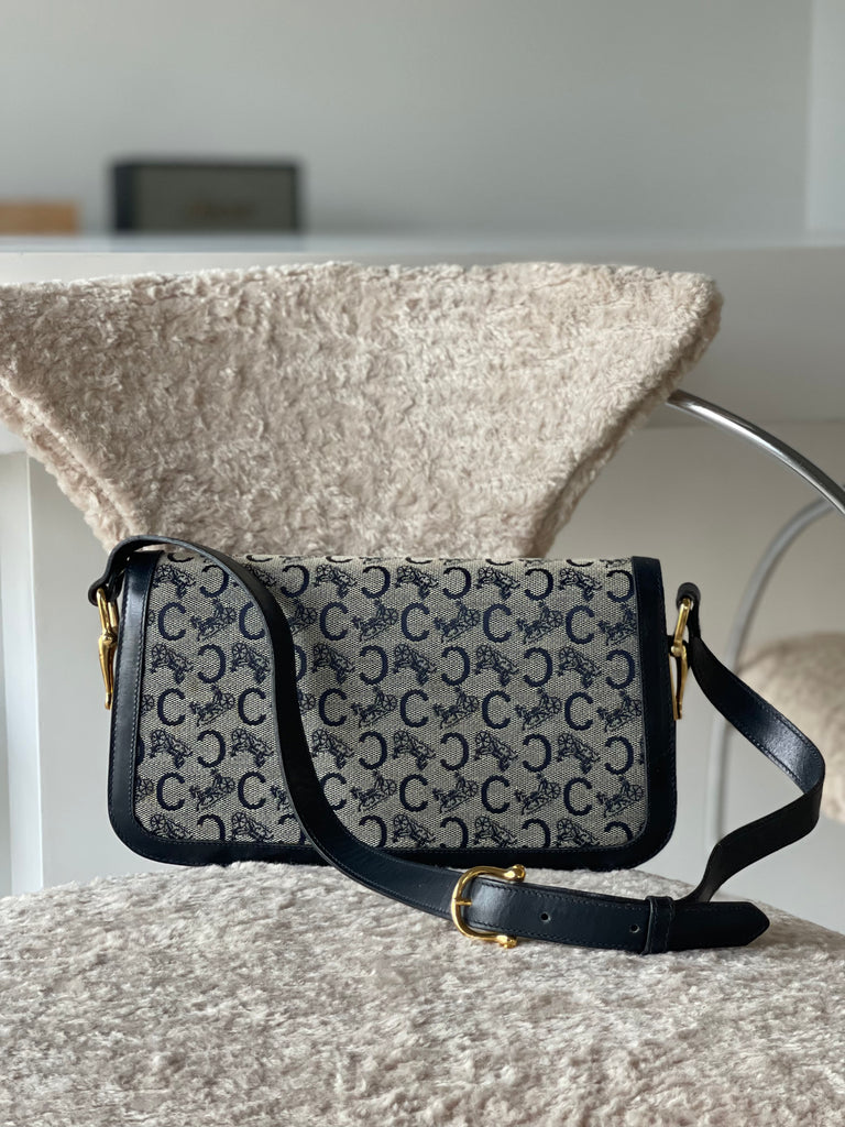 Vintage C Carriage Printed Shoulder Bag