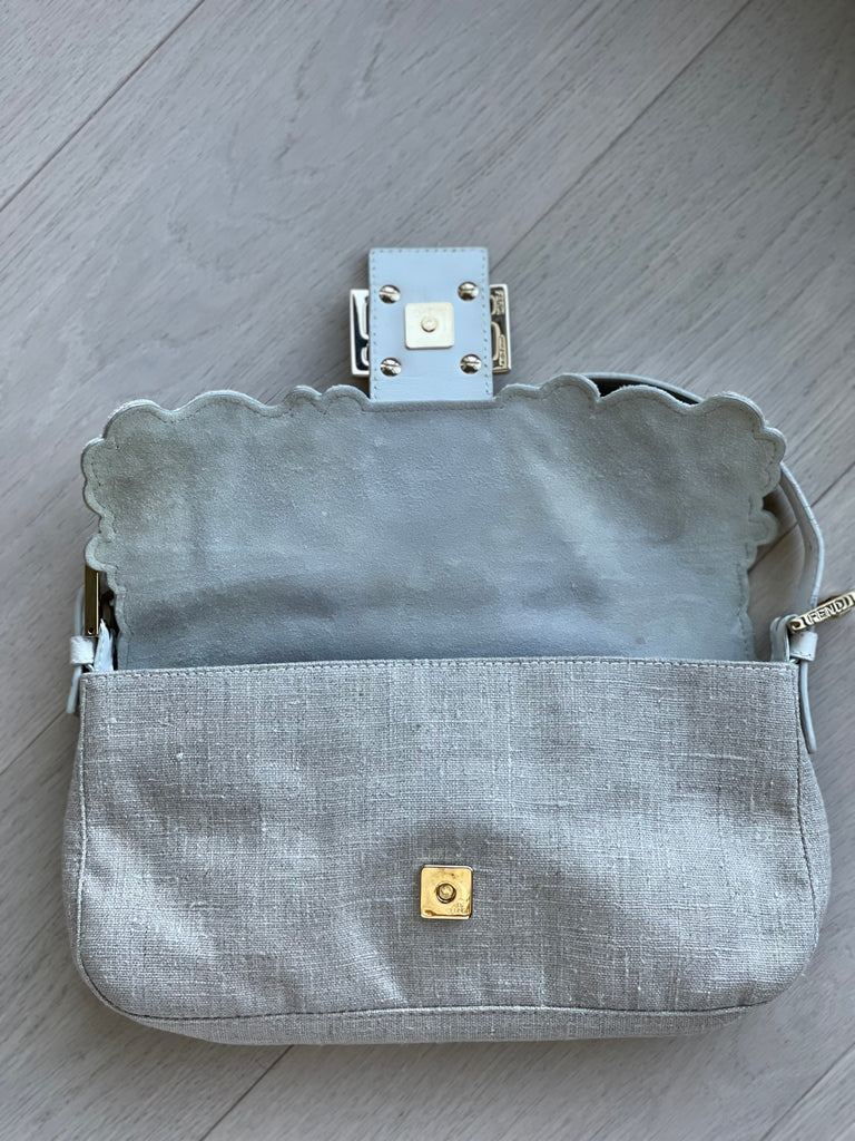 Vintage Embroidered Baguette Bag