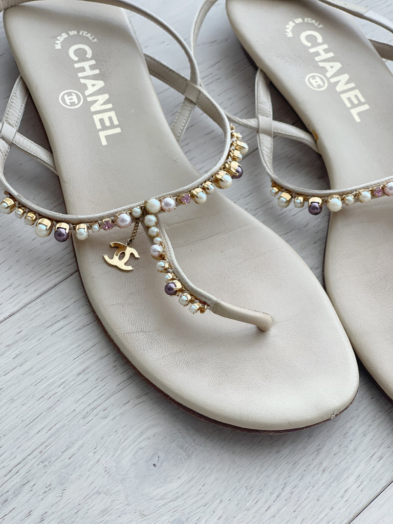 Embellished Flat Sandals