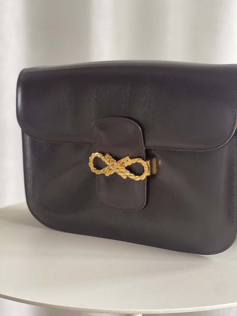 Vintage Leather Cross Body Bag