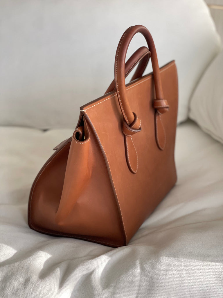 Leather Tie Tote