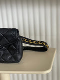 Vintage Quilted Belt Bag