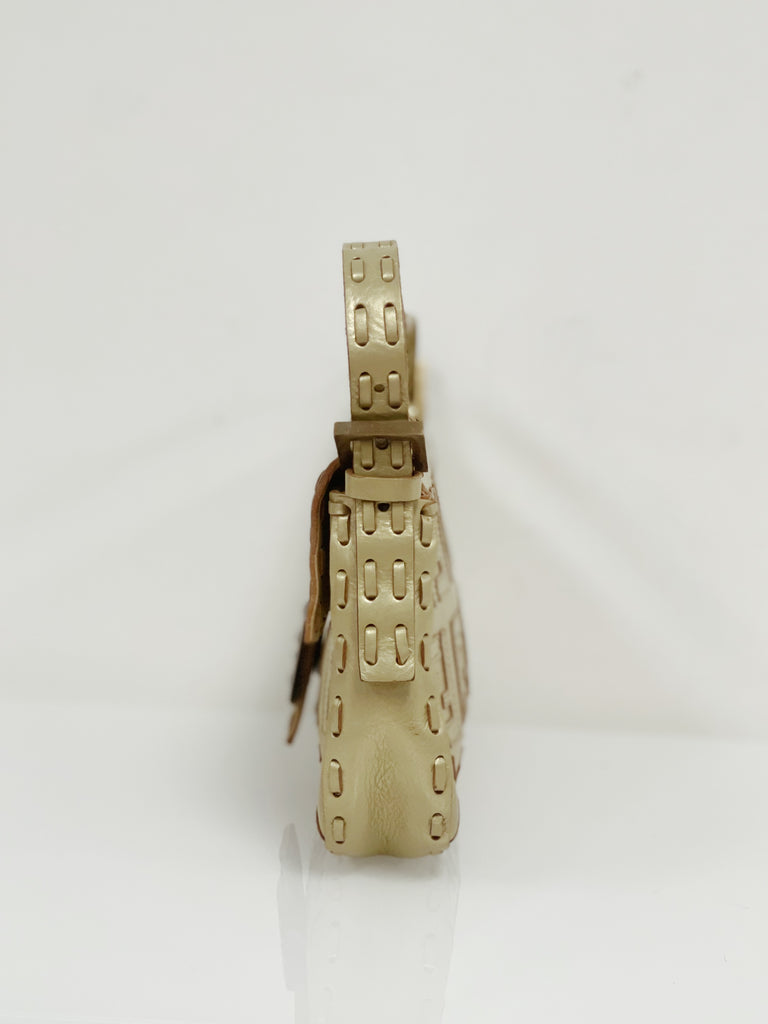 Fendi Leather Zucca Baguette