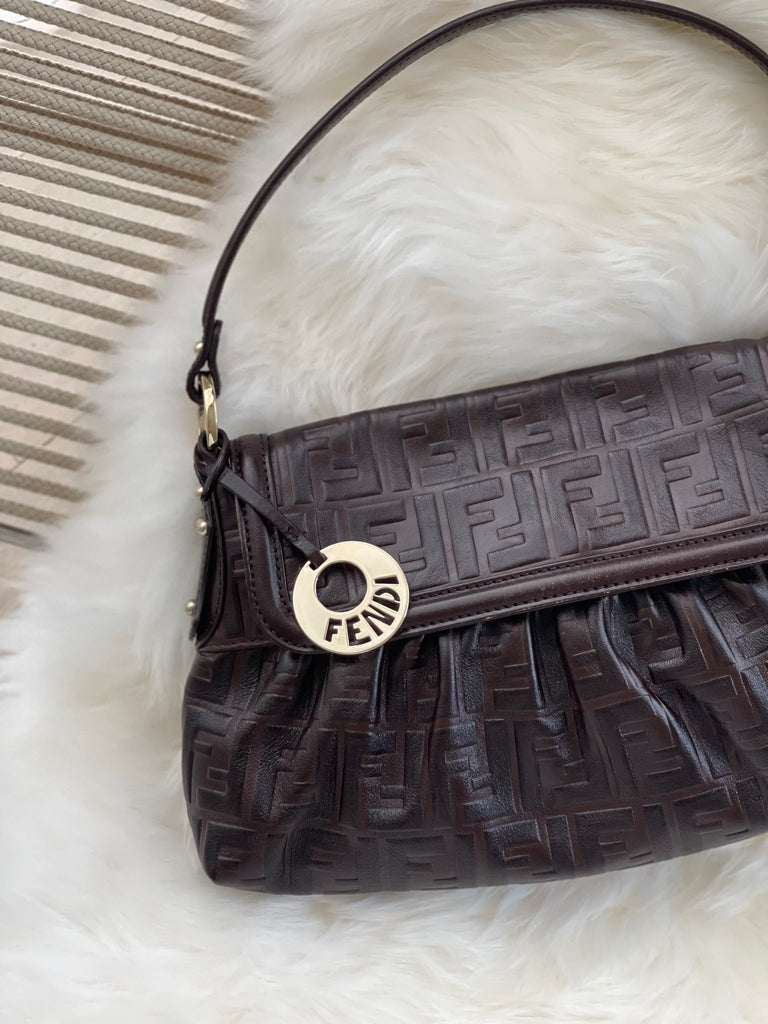 Chef Leather FF Shoulder Bag