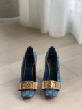 Monogram Denim Pumps