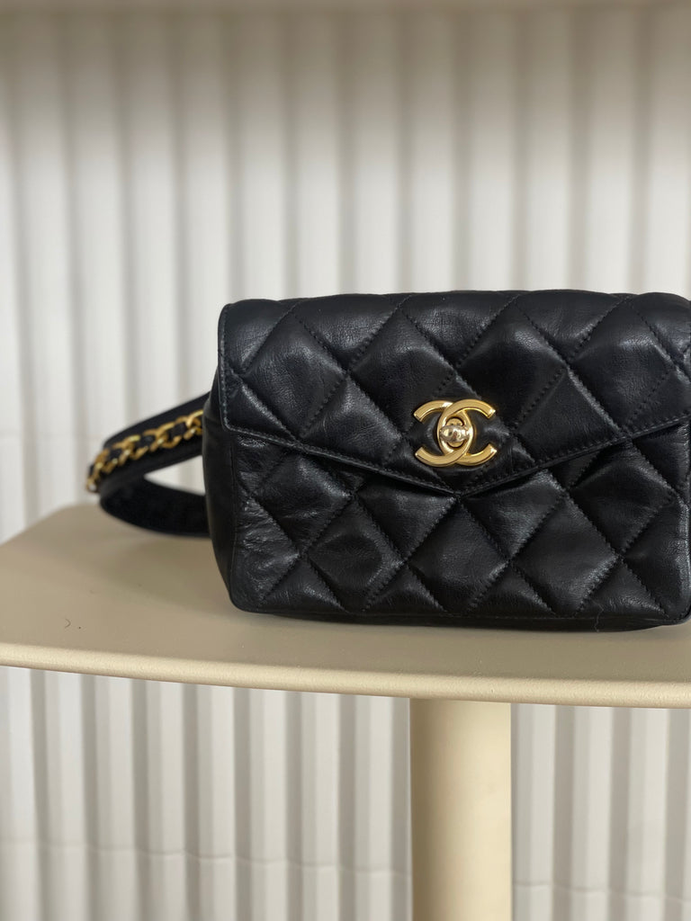 Vintage Quilted Belt Bag