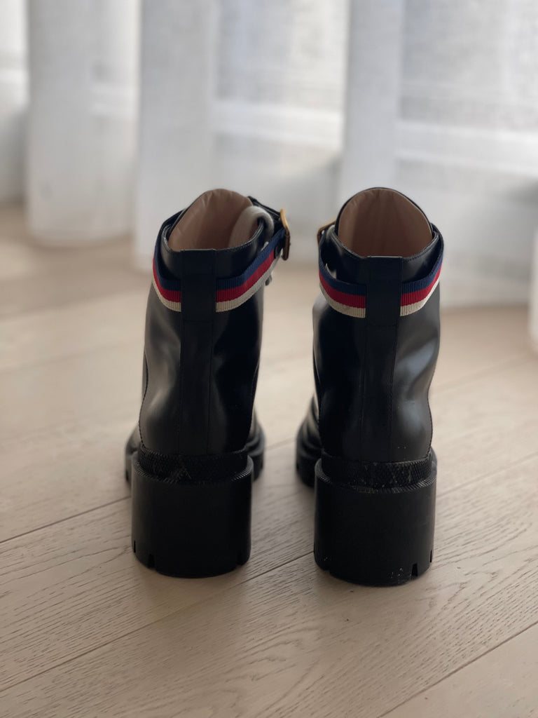 Gucci Sylvie Leather Boots