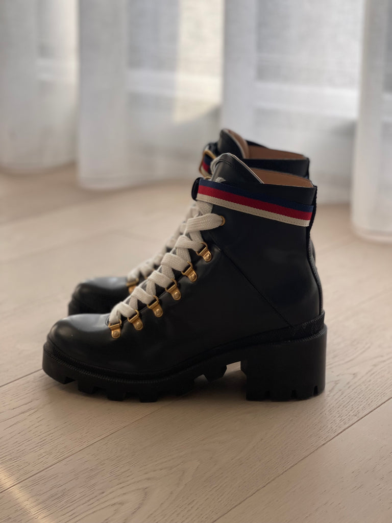 Gucci Sylvie Leather Boots