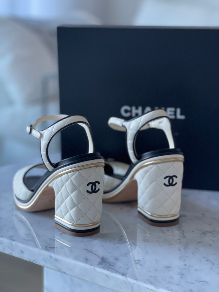 Quilted Leather Sandals