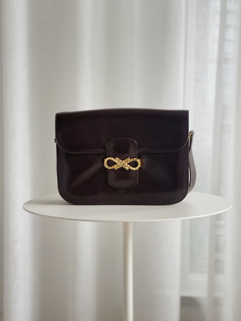 Vintage Leather Cross Body Bag