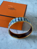 Wide Enamel Bangle