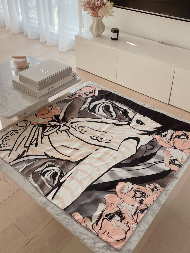 Printed Silk Square Scarf