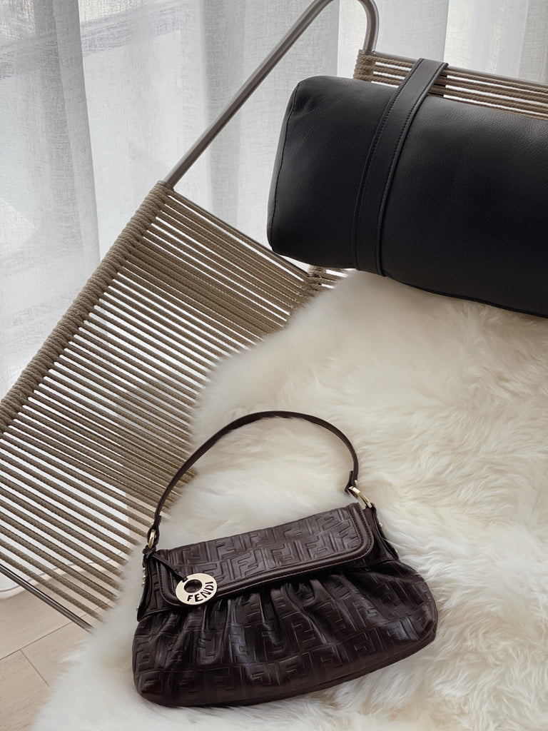 Chef Leather FF Shoulder Bag