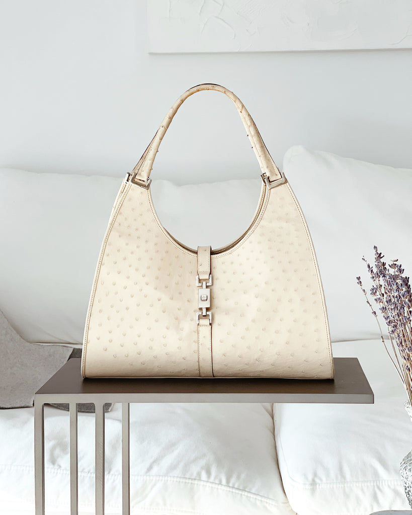 Jackie Ostrich Bag
