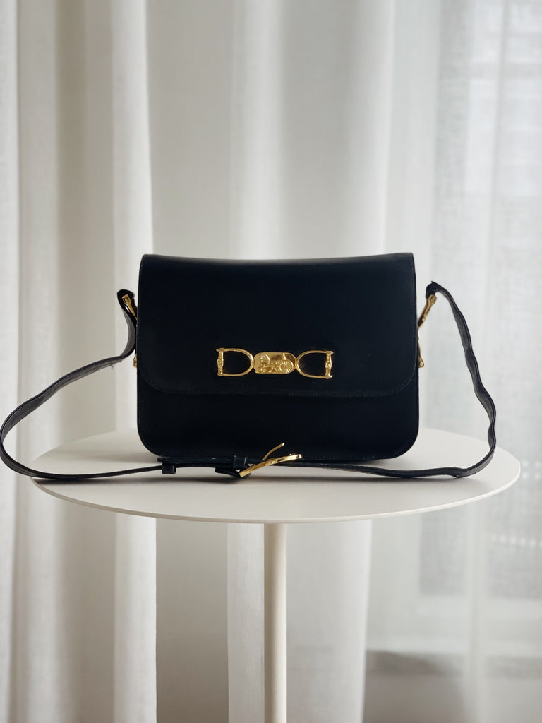 Vintage Leather Carriage Cross Body Bag