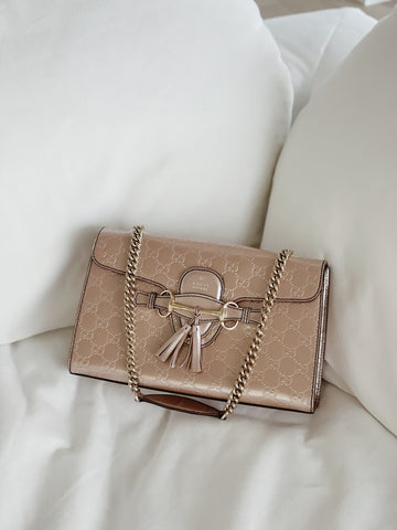 Gucci Medium Shine Emily Chain Shoulder Bag