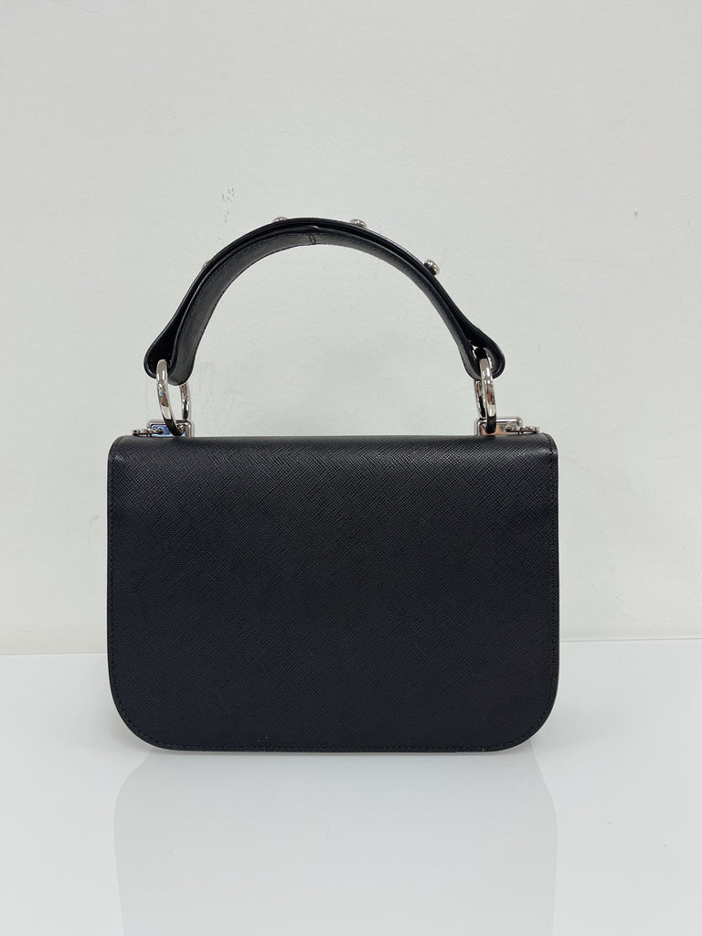 Saffiano Lux Leather Cross Body Bag