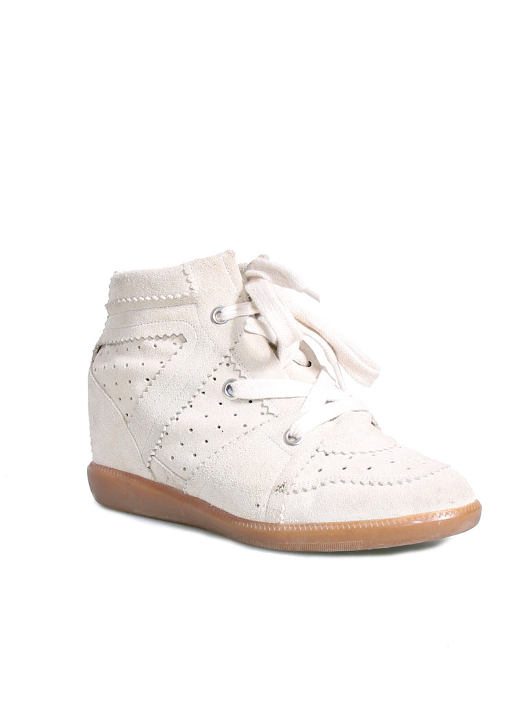 Isabel Marant Suede Bobby Wedge Sneakers