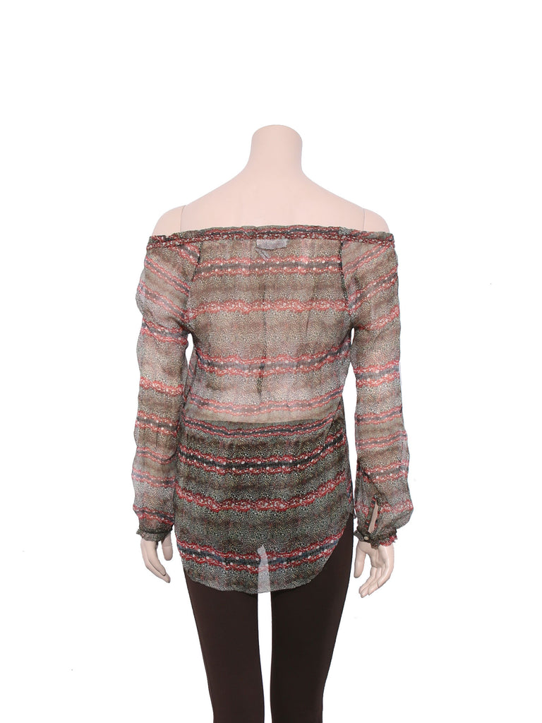 Isabel Marant Semi-Sheer Printed Top