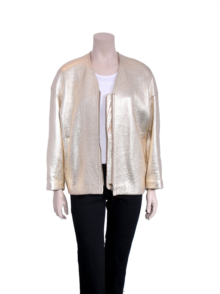 Isabel Marant Camelia Metallic Leather Jacket
