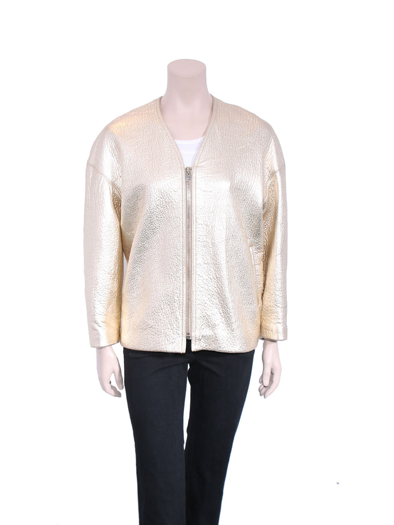 Isabel Marant Camelia Metallic Leather Jacket