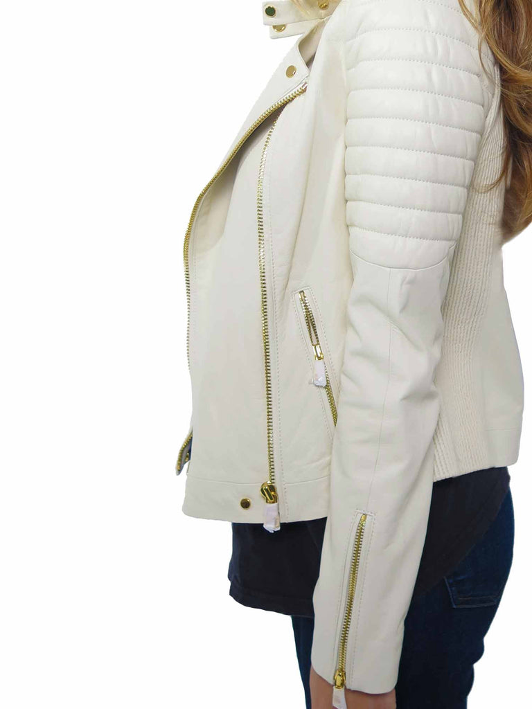 J Brand Crista Leather Jacket