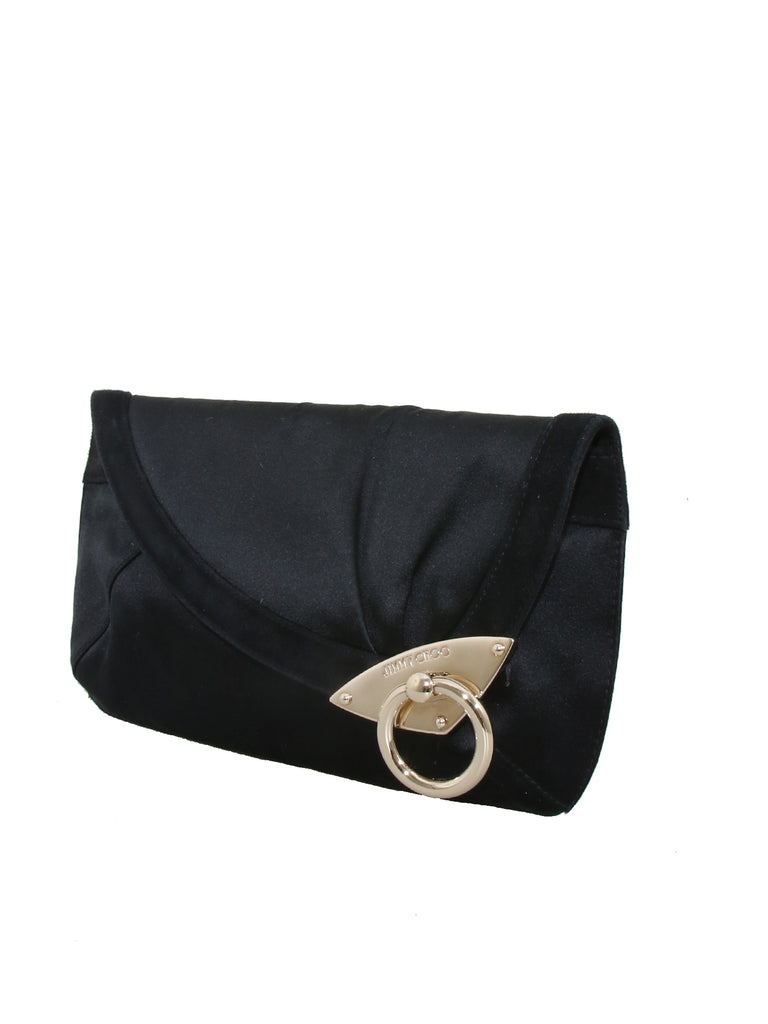 Jimmy Choo Satin Carissa Clutch Bag