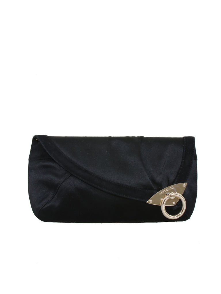 Jimmy Choo Satin Carissa Clutch Bag