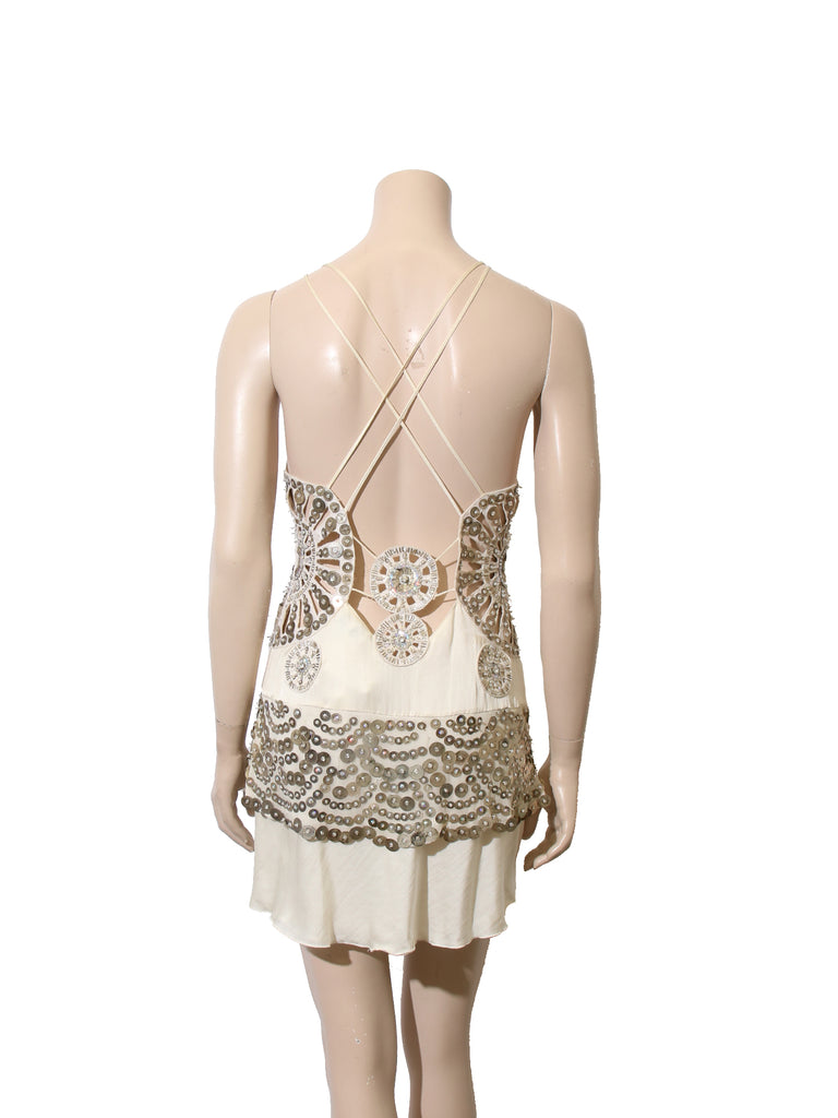 La Perla Beaded Cut-Out Dress